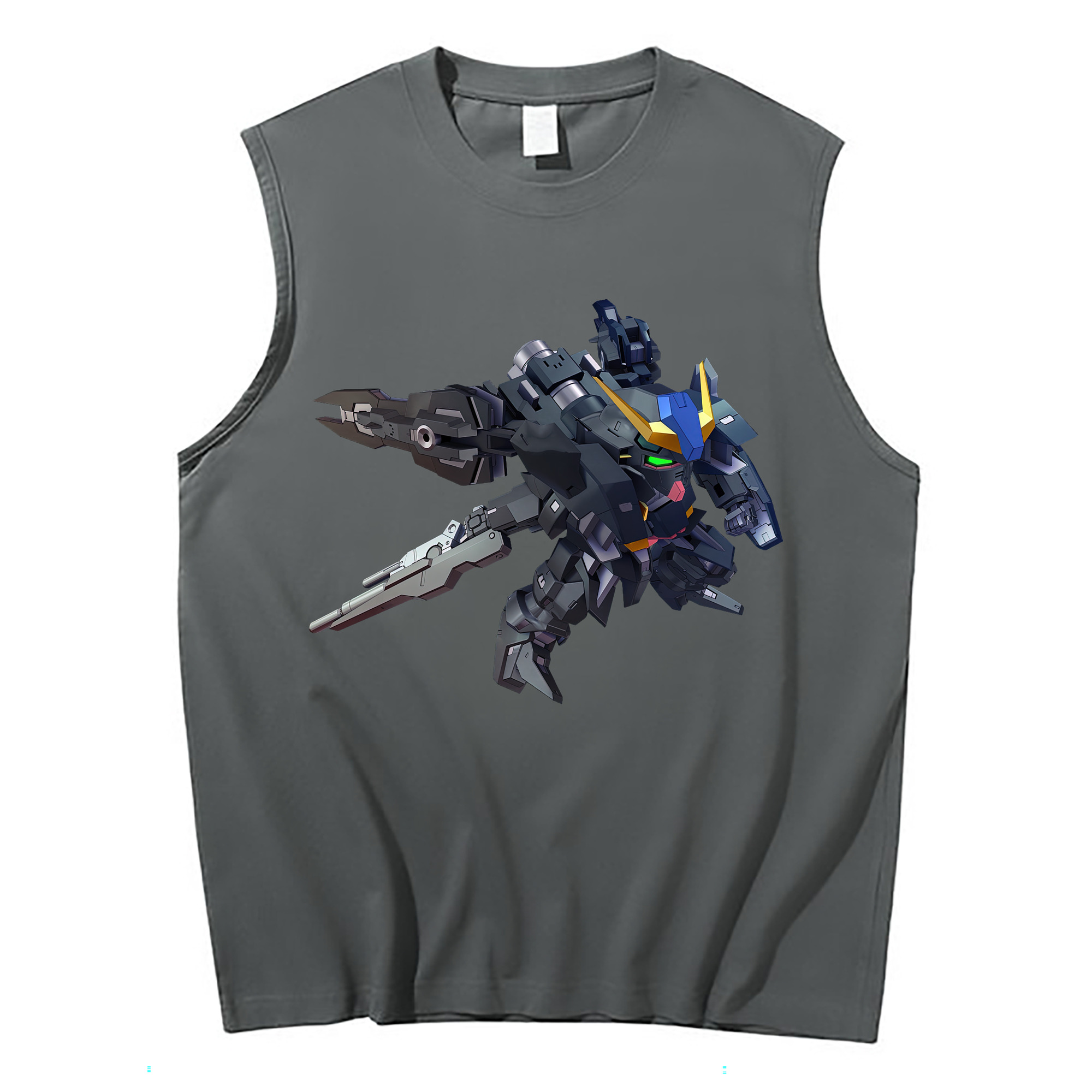 （画像用） 機動戦士ガンダム Mobile Suit Gundam コットン100％タンクトップ（フロントプリント）